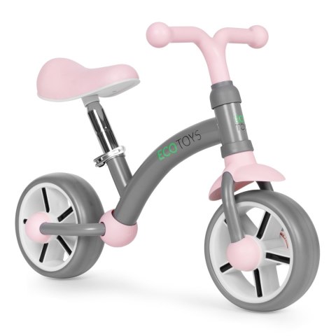Rowerek biegowy ECOTOYS szary koła EVA regulowane siodełko