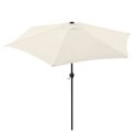 Parasol ogrodowy Bauerkraft 210 cm beżowy regulowany
