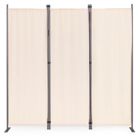 Parawan ogrodowy 3-panelowy MultiGarden 167x164 cm beżowy