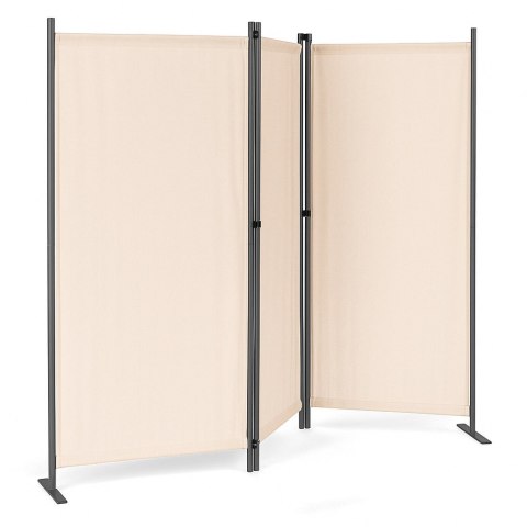 Parawan ogrodowy 3-panelowy MultiGarden 167x164 cm beżowy