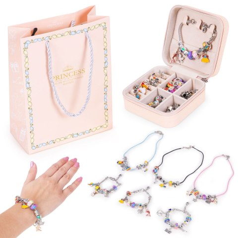 Zestaw Do Robienia Biżuterii 66 Elementów Organizer Torba Princess