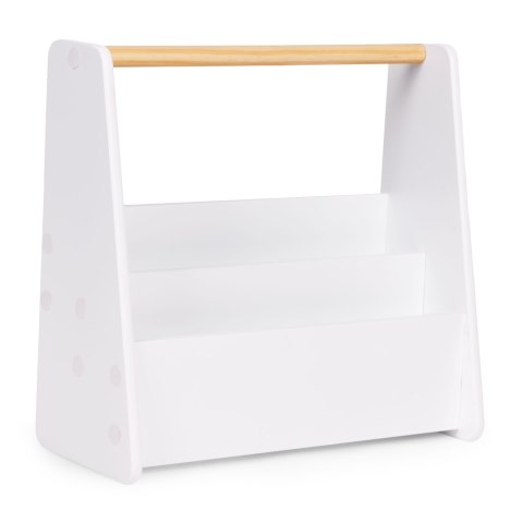Biblioteczka dziecięca ECOTOYS Montessori 2 poziomy biały