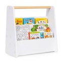 Biblioteczka dziecięca ECOTOYS Montessori 2 poziomy biały