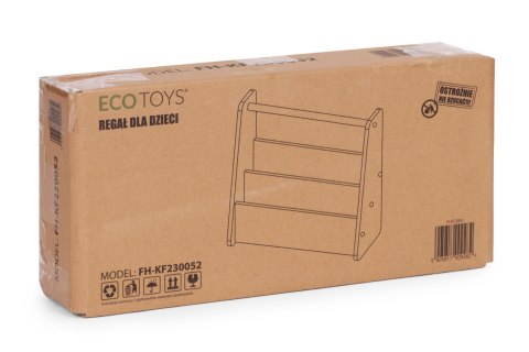 Biblioteczka dziecięca ECOTOYS Montessori 2 poziomy biały