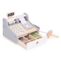 Drewniana kasa fiskalna ECOTOYS z akcesoriami do zabawy