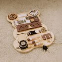 Drewniana tablica manipulacyjna Ecotoys Miś 12 elementów