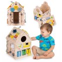 Drewniany domek manipulacyjny Ecotoys XXL 30 elementów