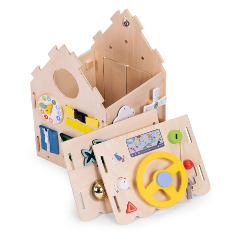 Drewniany domek manipulacyjny Ecotoys XXL 30 elementów