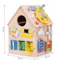 Drewniany domek manipulacyjny Ecotoys XXL 30 elementów