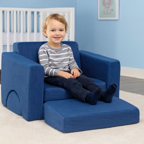 Fotel Modułowy Dla Dzieci ECOTOYS 8 Poduch Miękka Pianka Niebieski