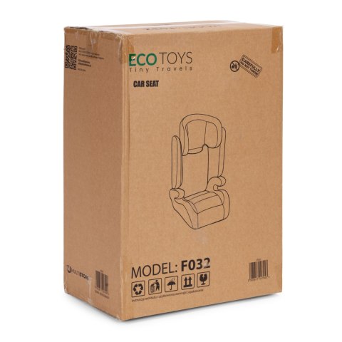 Fotelik samochodowy Ecotoys 2w1 i-Size 100-150 cm