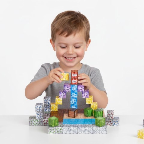 Klocki magnetyczne 88 elementów zestaw dla dzieci 3+