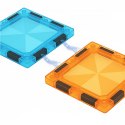 Klocki magnetyczne LED 134 elementy tor kulodrom 3D