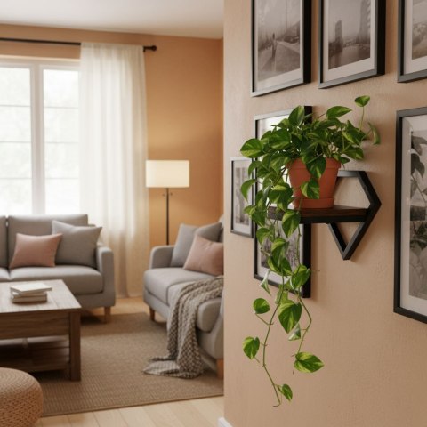 Kwietnik ścienny półka loft ModernHome 25,5x19x19 cm