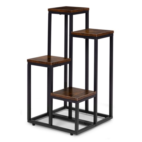 Kwietnik stojący ModernHome loft 4 półki 35x35x67 cm