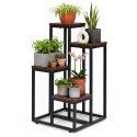 Kwietnik stojący ModernHome loft 4 półki 35x35x67 cm