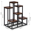 Kwietnik stojący ModernHome loft 6 półek 67 cm
