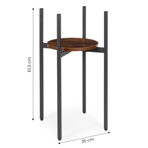 Kwietnik stojący ModernHome loft stalowy 35x35x61,5 cm