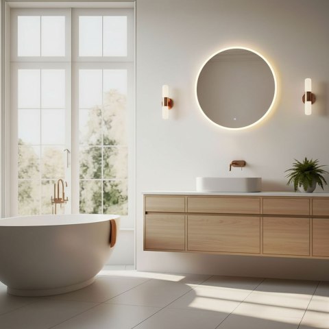 Lustro łazienkowe LED ModernHome 60 cm 3 barwy dotyk