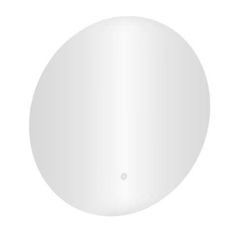 Lustro łazienkowe LED okrągłe ścienne 80 cm 3 barwy włącznik dotykowy ModernHome