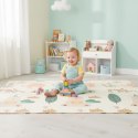 Mata Piankowa IPLAY Edukacyjna Dwustronna 200x180 cm Składana z Torbą