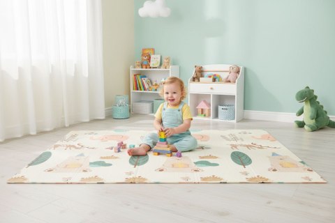 Mata Piankowa IPLAY Edukacyjna Dwustronna 200x180 cm Składana z Torbą