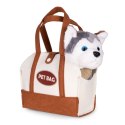 Pluszowy Piesek Husky W Torebce Z Szczotką Do Pielęgnacji Dla Dzieci