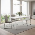 Stół ModernHome 120x60 cm biały do kuchni i biura