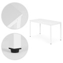 Stół ModernHome 120x60 cm biały do kuchni i biura