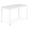 Stół ModernHome 120x60 cm biały marmur do 5 osób