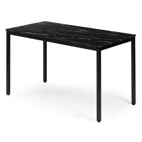 Stół ModernHome 120x60 cm czarny marmur do kuchni i biura
