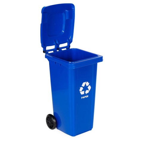 Zestaw 3 koszy na śmieci 3x120L niebieski zielony żółty