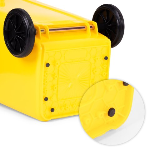 Zestaw 3 koszy na śmieci 3x120L niebieski zielony żółty