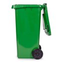 Zestaw 5 koszy na śmieci pojemniki 5x120L niebieski zielony żółty czarny brązowy makulatura szkło plastik odpady zmieszane BIO g