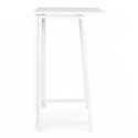 Biurko komputerowe składane 80x45 cm stolik pod laptopa białe ModernHome