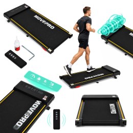 Bieżnia domowa elektryczna 10 km/h walking pad treningowy pod biurko pilot aplikacja MOVEPRO