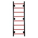 Drabinka gimnastyczna MOVEPRO 215 cm czarna z drążkiem