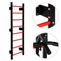Drabinka gimnastyczna MOVEPRO 215 cm czarna z drążkiem