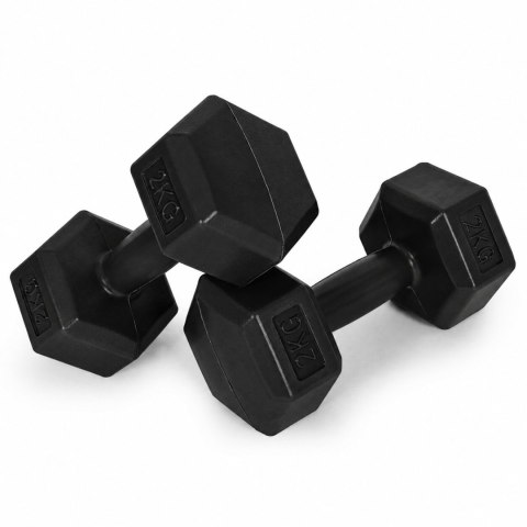 Hantle sześciokątne MOVEPRO 2x2 kg czarne