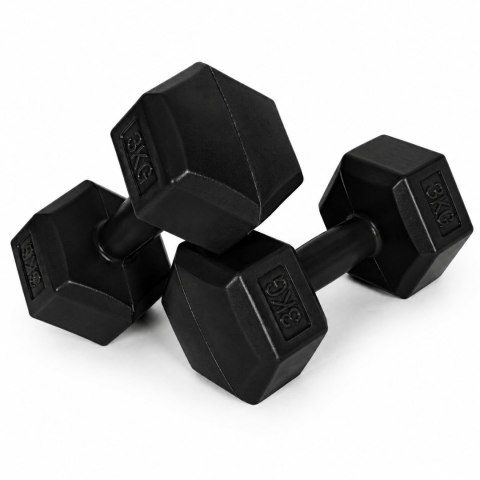 Hantle sześciokątne MOVEPRO 2x3 kg czarne