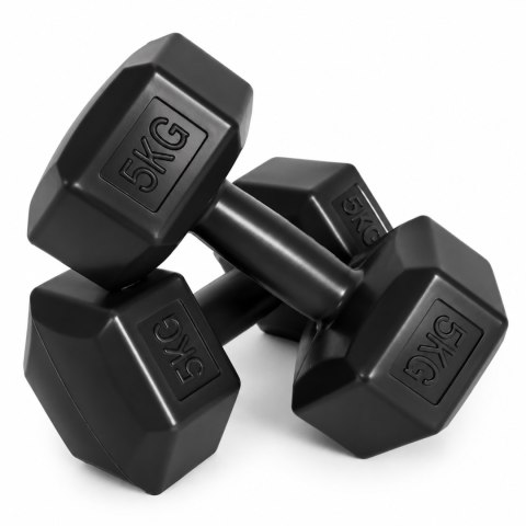 Hantle sześciokątne MOVEPRO 2x5 kg czarne