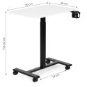 Mobilne biurko ModernHome 70x48 cm regulacja 71,5-112 cm