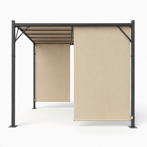 Pergola ogrodowa MultiGarden 3x4 m stalowa beżowa