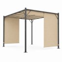 Pergola ogrodowa MultiGarden 3x4 m stalowa beżowa
