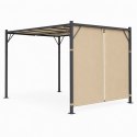 Pergola ogrodowa MultiGarden 3x4 m stalowa beżowa