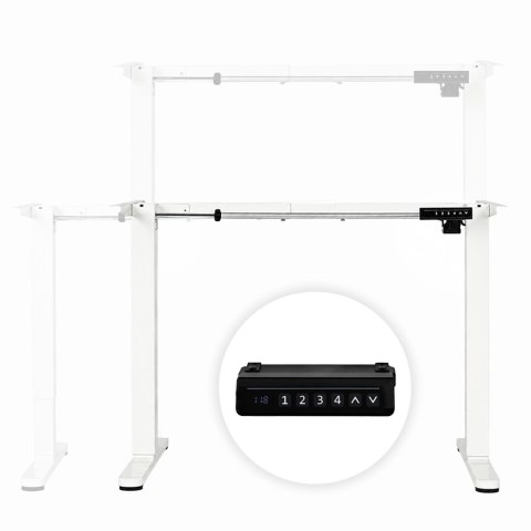 Elektryczny stelaż biurka ModernHome 72-118 cm biały