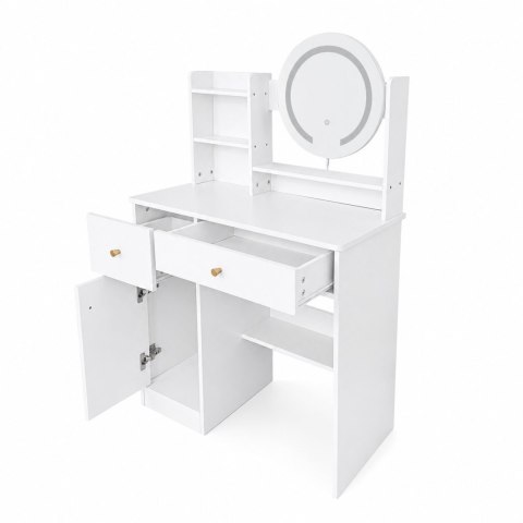 Toaletka kosmetyczna ModernHome z lustrem LED 3 barwy