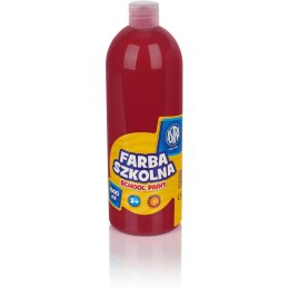 Farba plakatowa szkolna 1000ml czerwona ciemna 301217044 ASTRA