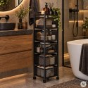 Regał kuchenny ModernHome 5 obrotowych półek metalowy
