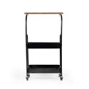 Regał metalowy na kółkach ModernHome 3 poziomy 42x29x75,5 cm
